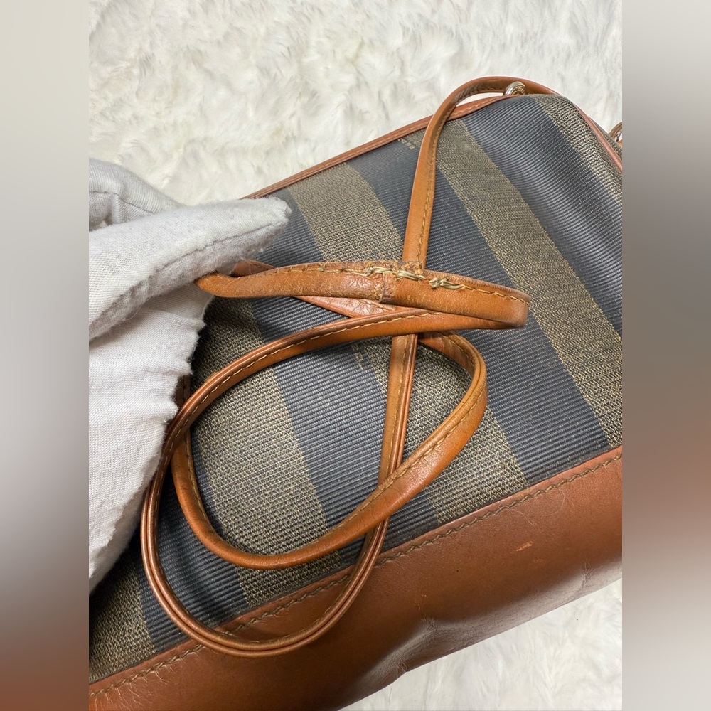 Fendi Black and Brown Striped Bag - Picture 6 of 11